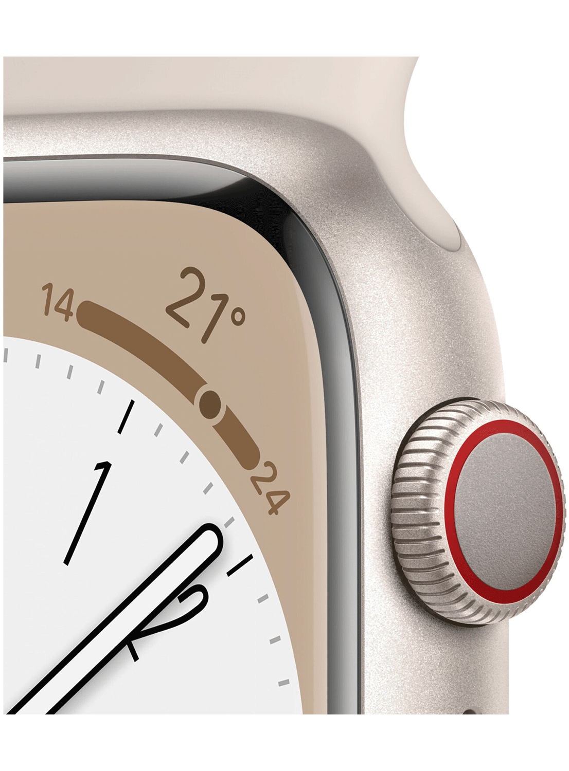 Apple Watch Series 8 4G 45mm Aluminium Case mit Silicon Armband