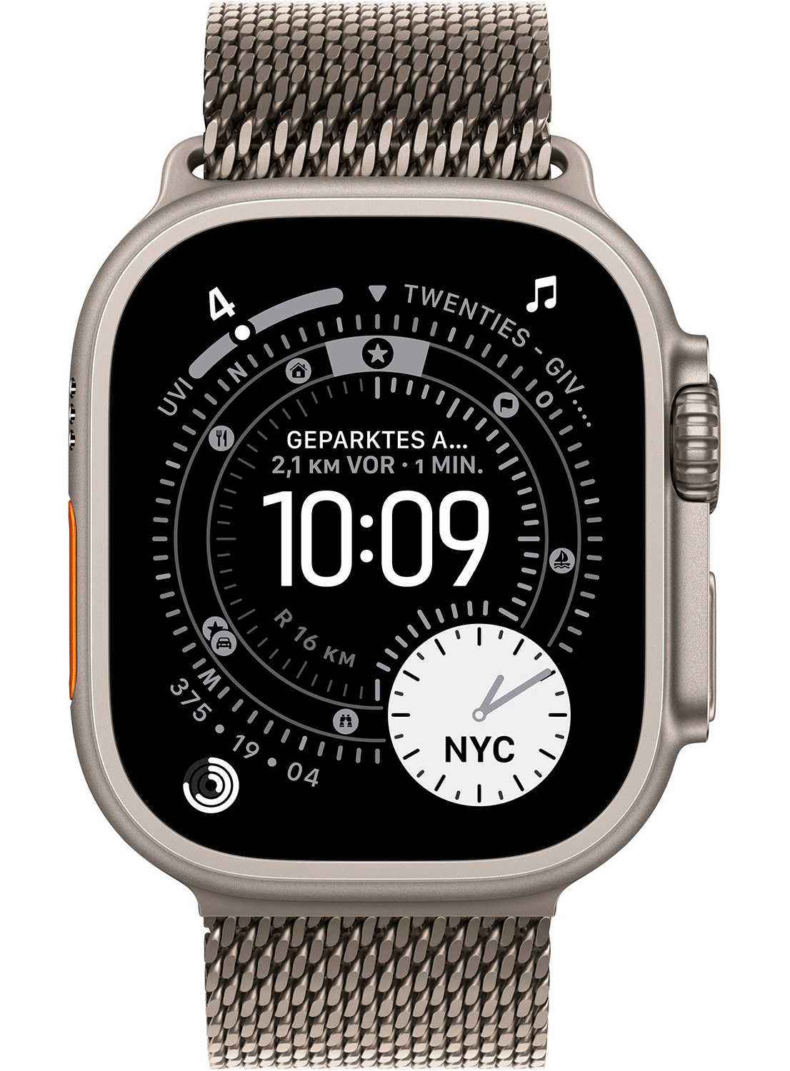 Apple Watch Ultra 3 49mm Titanium Case (2025) Milanese Loop