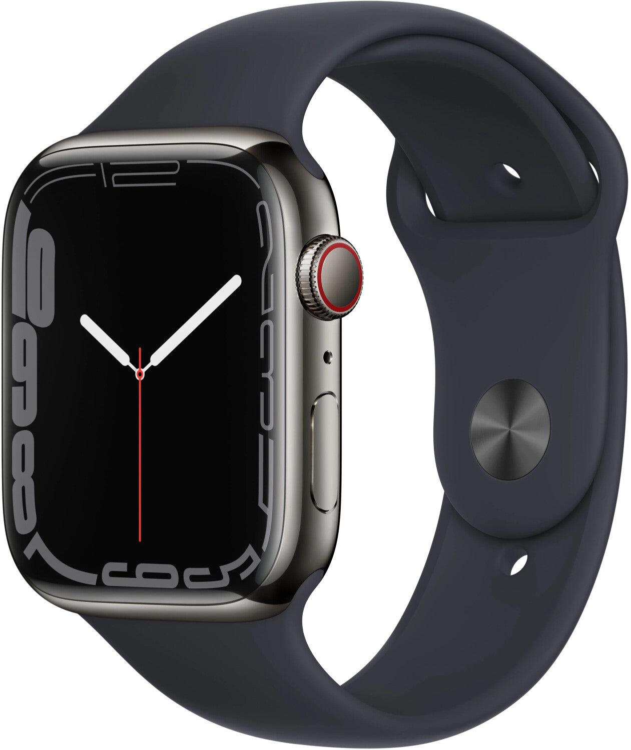 Apple Watch 7 LTE 45mm Stainless Steel Case - CarbonPhone