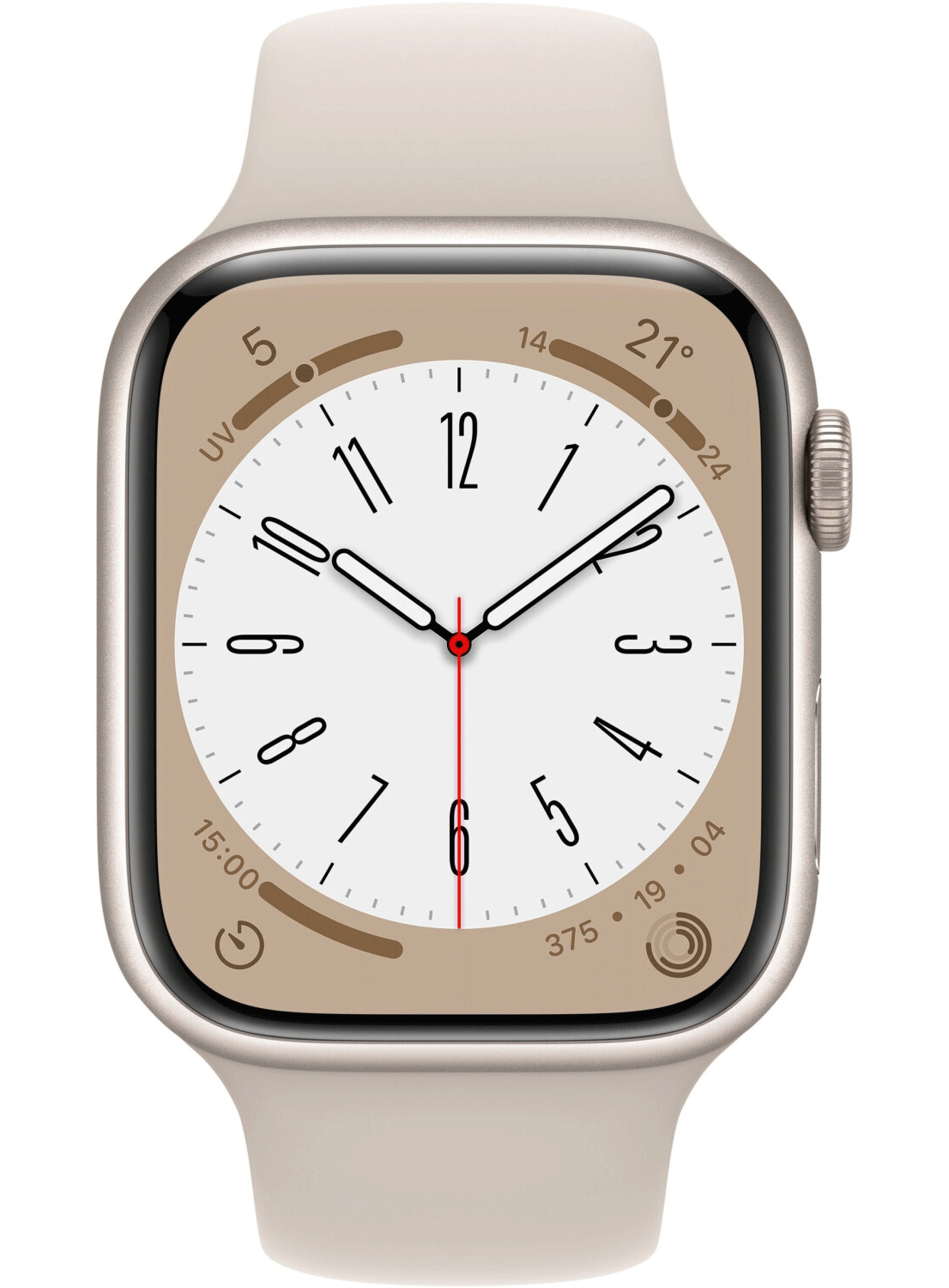 Apple Watch Series 8 4G 45mm Aluminium Case mit Silicon Armband