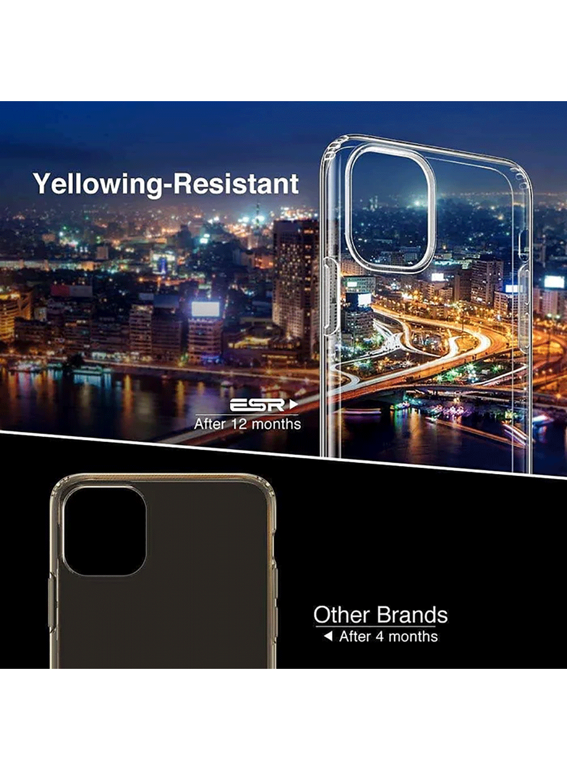ESR Essential TPU Hülle für iPhone 11 Pro Max - transparent - CarbonPhone