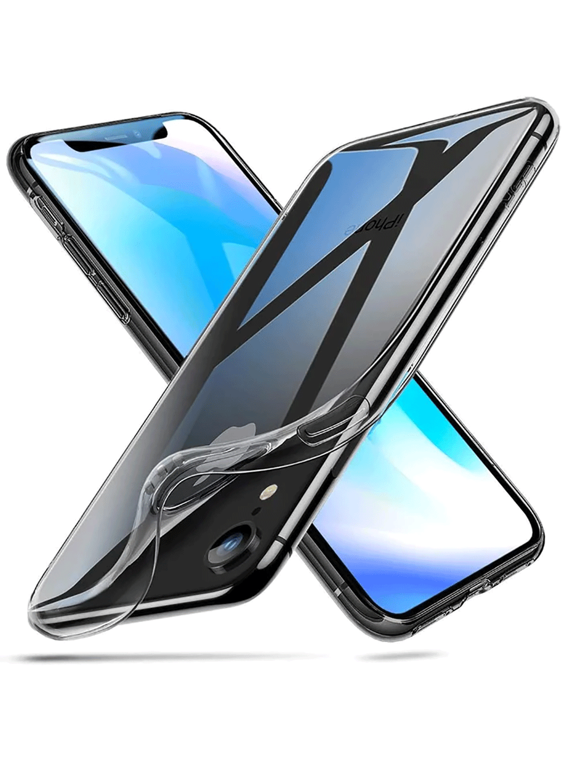 ESR Essential TPU Hülle für iPhone XR - transparent - CarbonPhone
