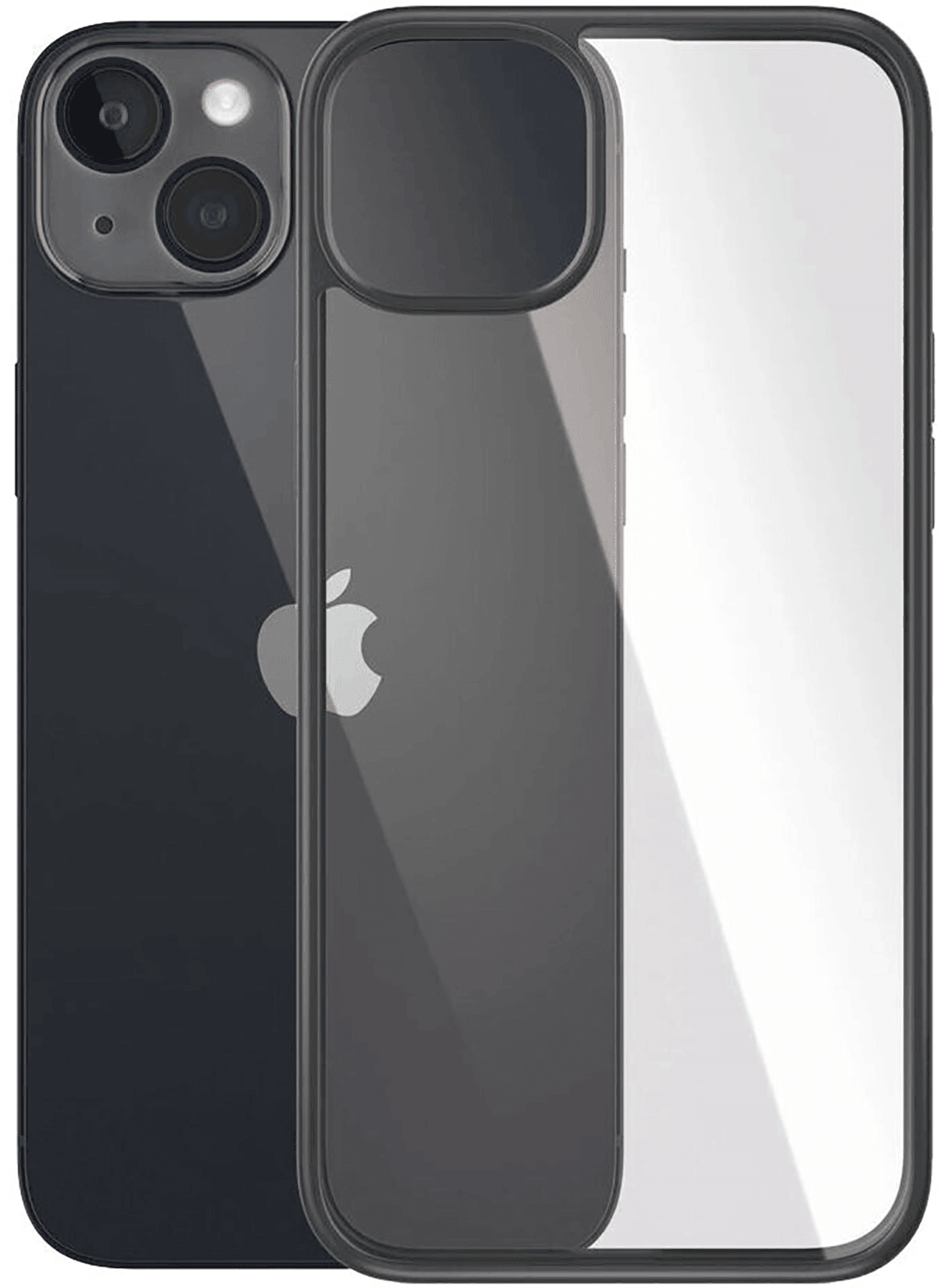 PanzerGlass Clear Case für Apple iPhone 14 Plus (Schwarzer Rahmen) - CarbonPhone