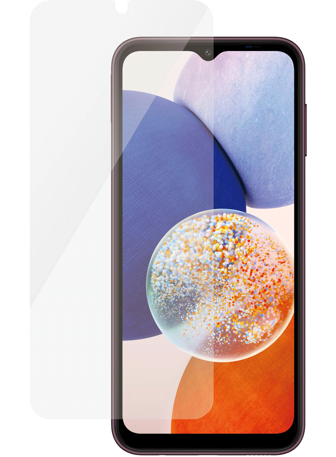 PanzerGlass Ultra-Wide Fit Displayschutzfolie für Samsung Galaxy A14 / A14 5G - CarbonPhone