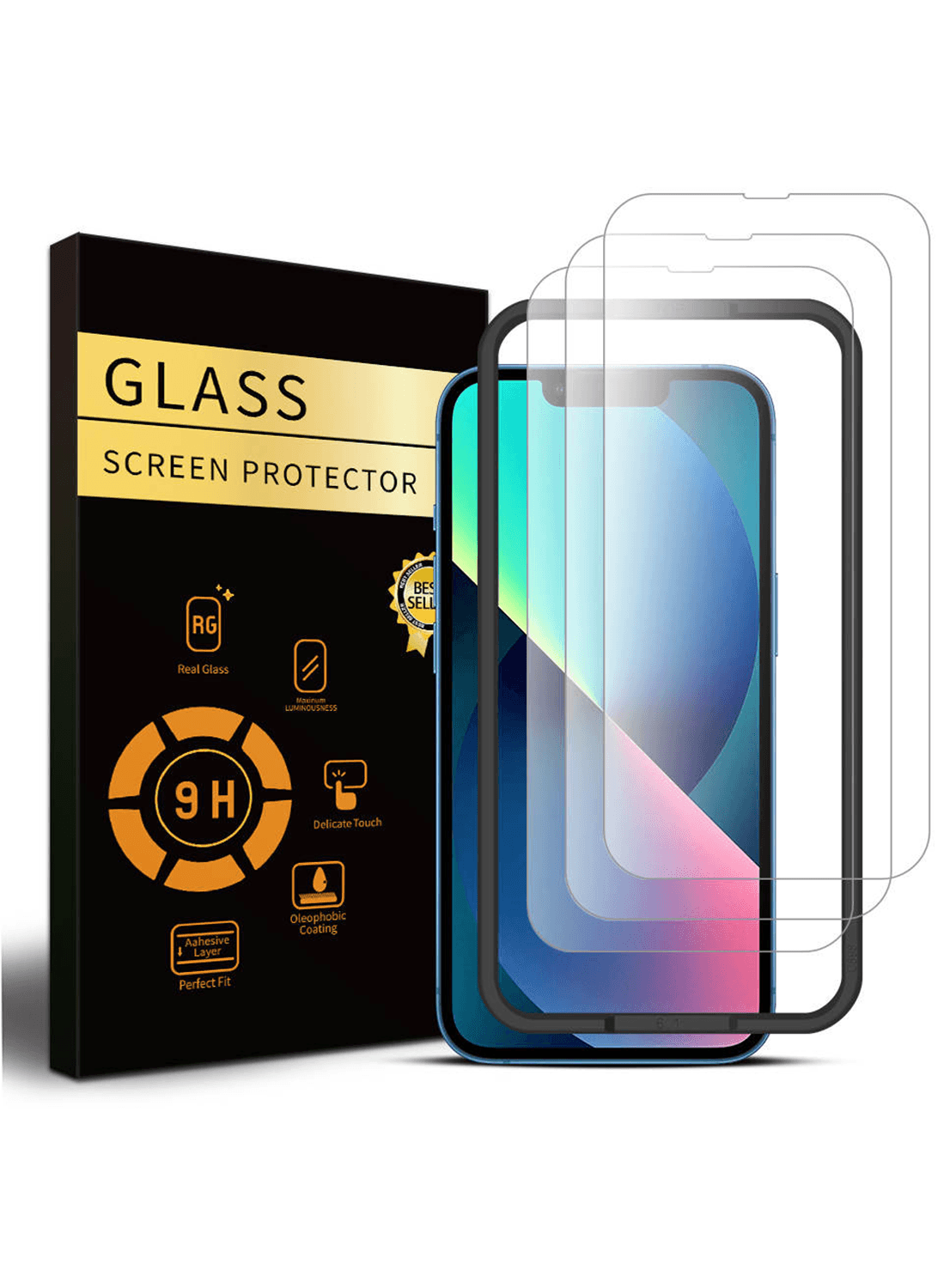 PanzerSchutz 9H Elite für iPhone 12 Serie (3 Stück) - CarbonPhone