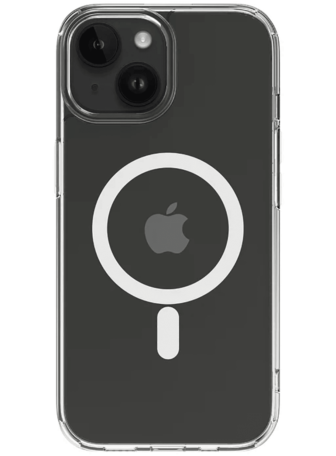 QDOS Hybrid Crystal Clear Hybrid Force + Snap Case iPhone 15 - CarbonPhone
