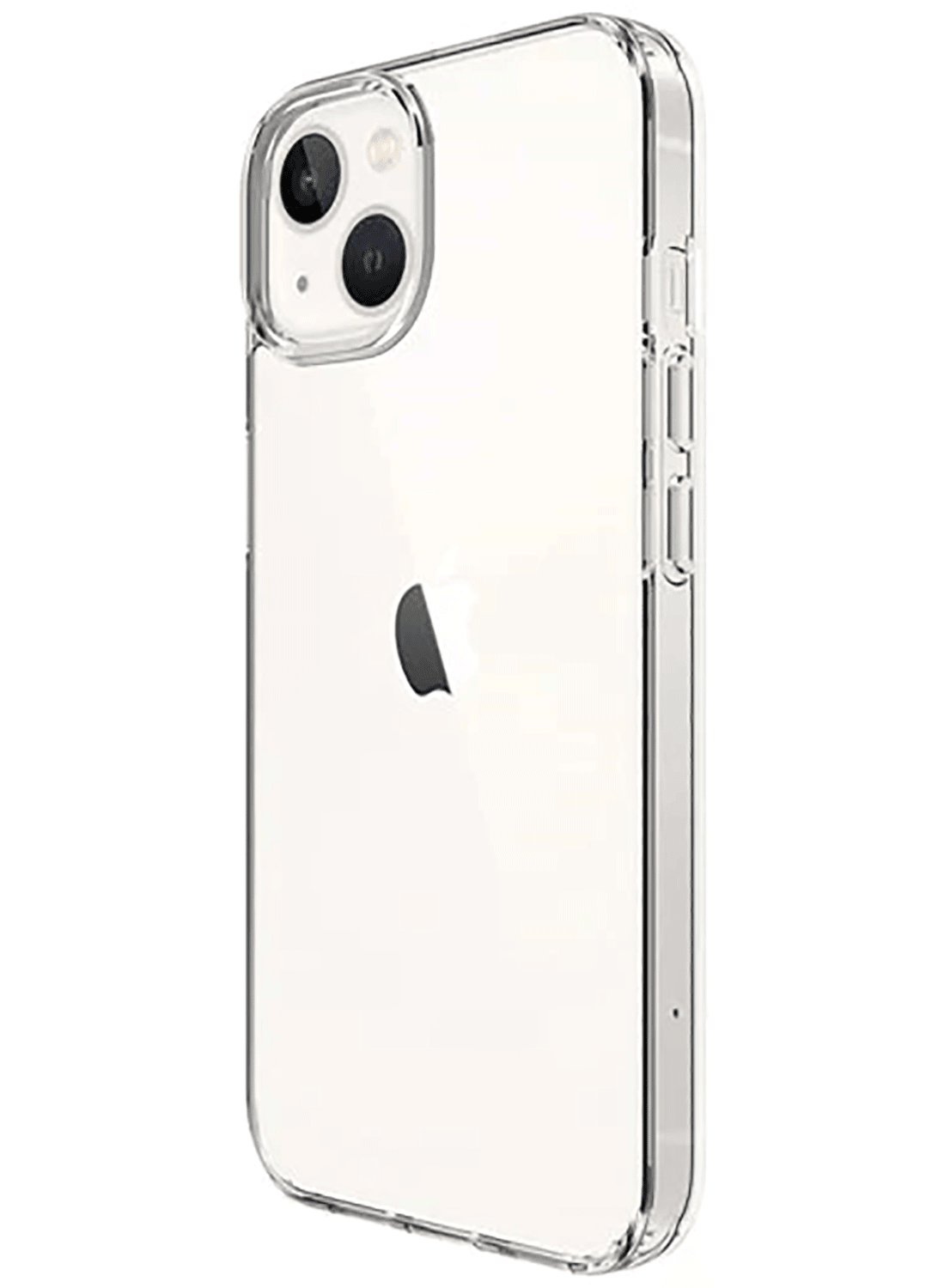 QDOS Hybrid Crystal Clear Rigid Case iPhone 13 - CarbonPhone