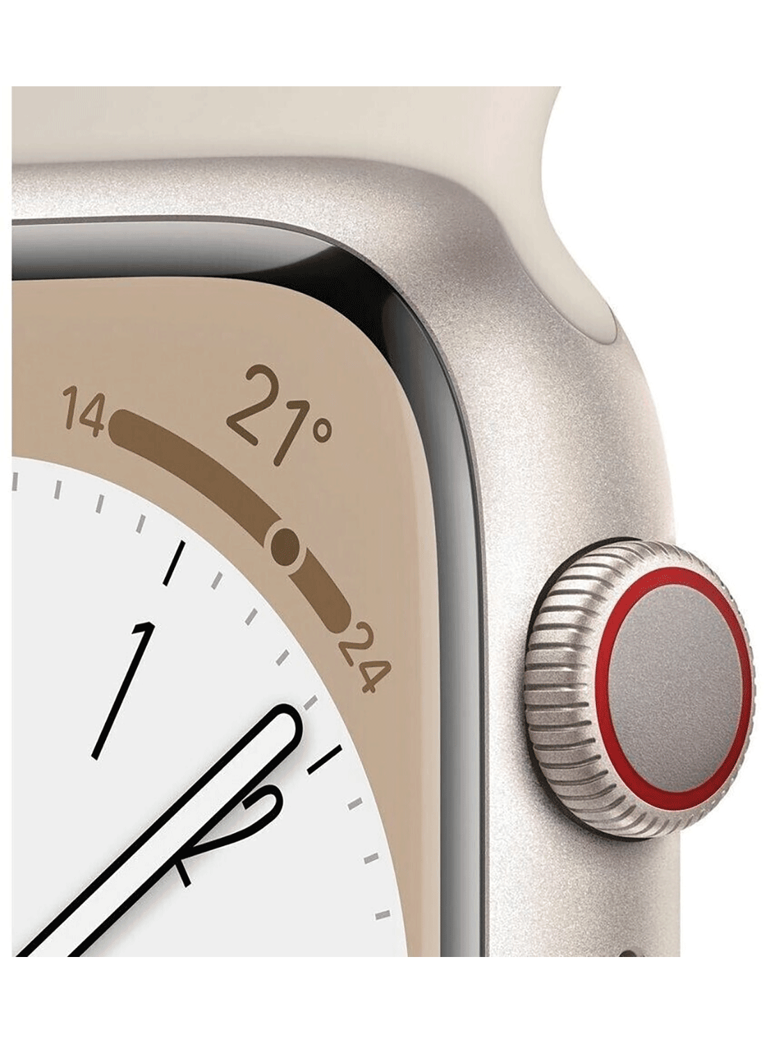 Apple Watch Series 8 GPS 41mm Aluminium Case mit Silicon Armband