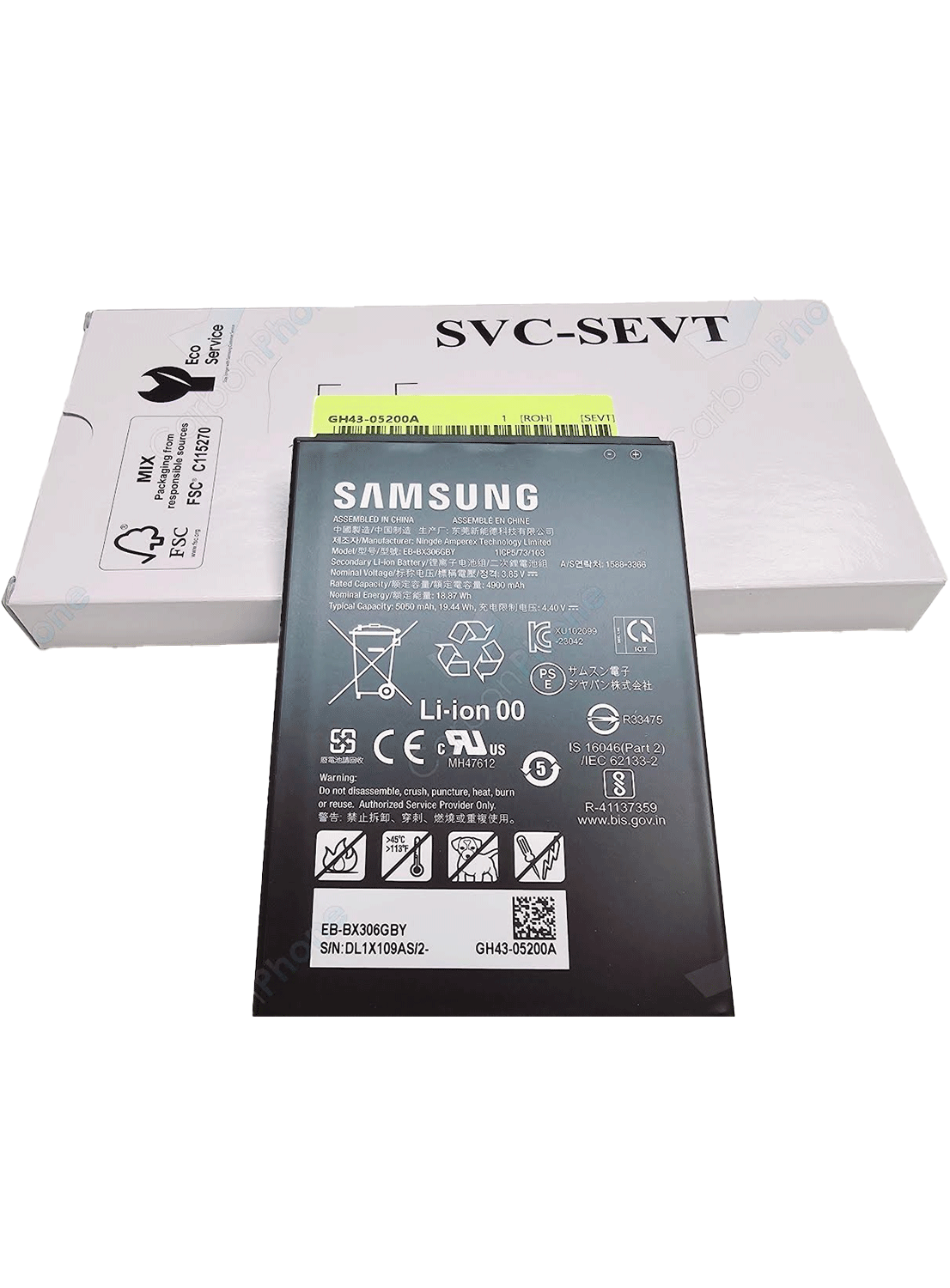Original Samsung Galaxy Tab Active 5 Akku SM-X300, SM-X306B EB-BX306GBY 4.900mAh GH43-05200A