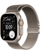 Apple Watch Ultra 3 49mm Titanium Case (2025) Milanese Loop – Titan Natur · Milanaise Armband Titan Natur Medium