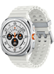 Samsung Galaxy Watch Ultra 2025 47mm LTE SM-L705 mit Silicon Armband – Titanium White · Silicon White