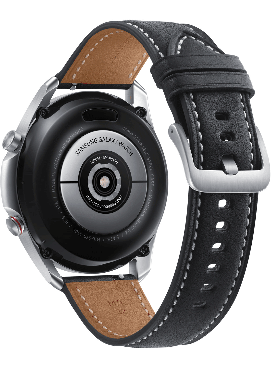 Samsung Galaxy Watch 3 4G 45mm Edelstahl SM-R845 mit Silicon Armband