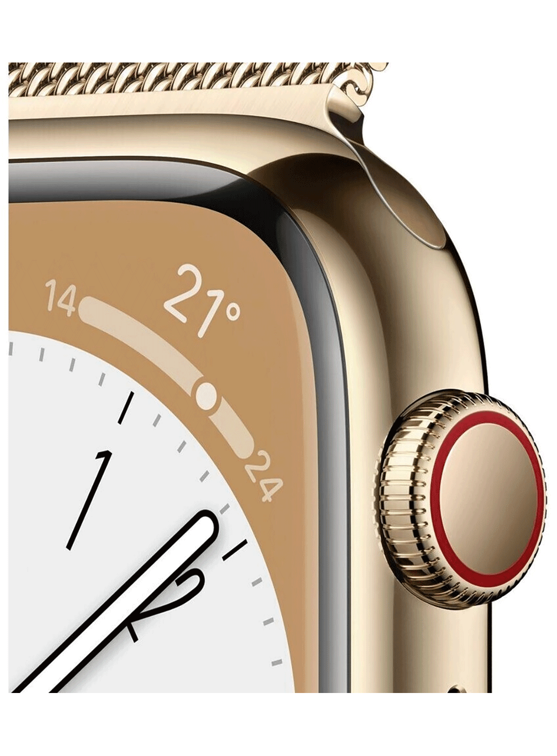 Boîtier en acier inoxydable Apple Watch Series 8 de 45 mm 