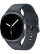Samsung Galaxy Watch 8 40mm LTE SM-L325 mit Silicon Armband – Graphite · Silicon Black