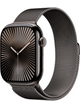 Apple Watch Series 10 4G 42mm Titan Case – Titan Slate · Milanaise Slate