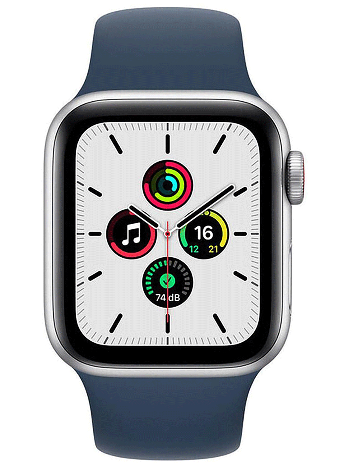 Apple Watch SE (GPS+Cellular) Aluminium Case 40mm mit Silicon Armband