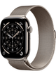 Apple Watch Series 11 5G 46mm Titan Case – Titanium Natur · Milanese Loop Natural