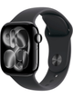 Apple Watch Series 11 GPS 42mm Aluminium Case – Jet Black · Sport Band Black