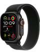 Apple Watch Ultra 2 49mm Titanium Black mit Silicon Armband – Textil · Trail Loop Schwarz