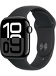 Apple Watch Series 10 GPS 42mm Aluminium Case mit Silicon Armband – Jet Black · Silicon Black