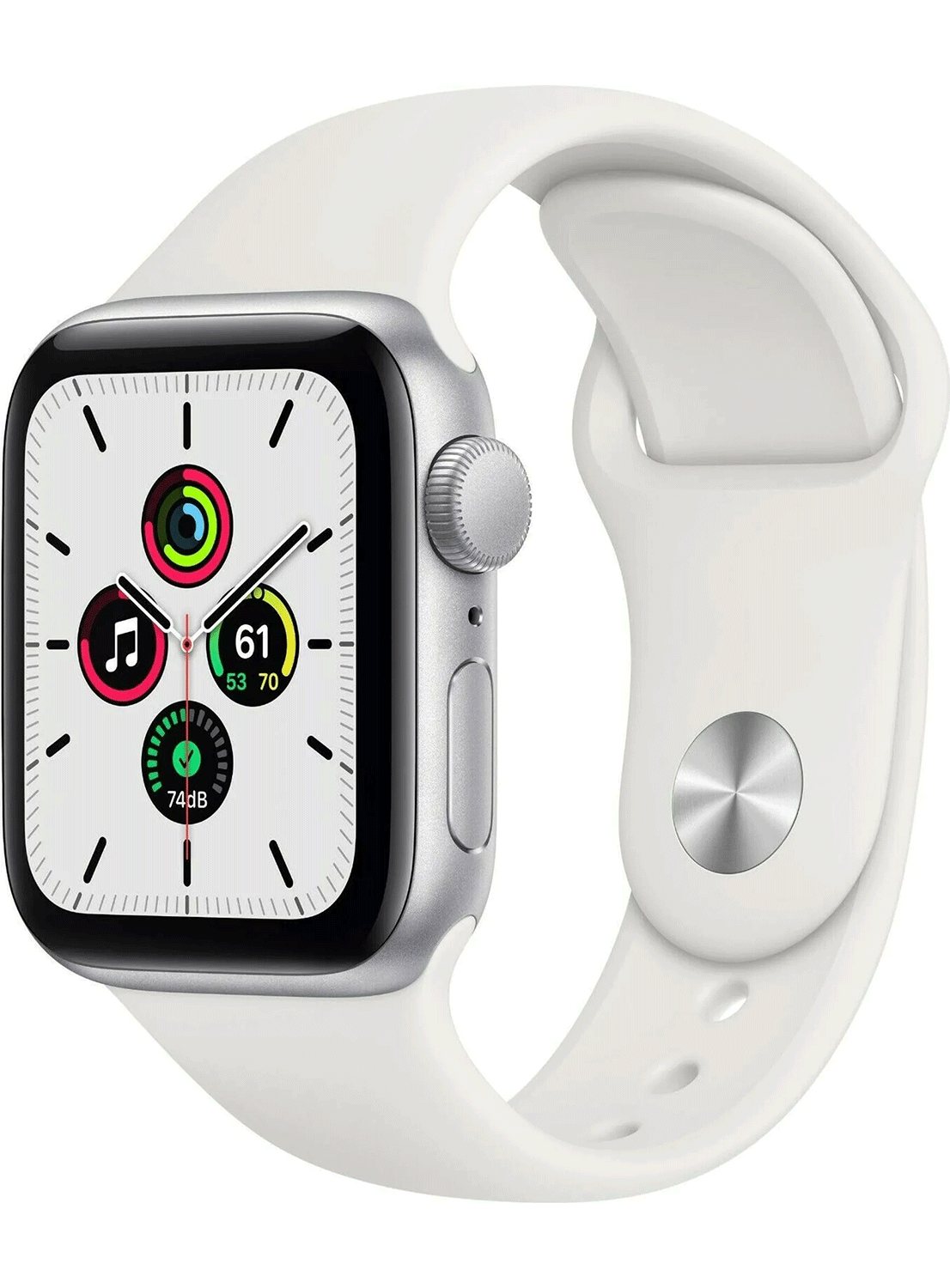 Apple Watch SE (GPS+Cellular) Aluminium Case 40mm mit Silicon Armband