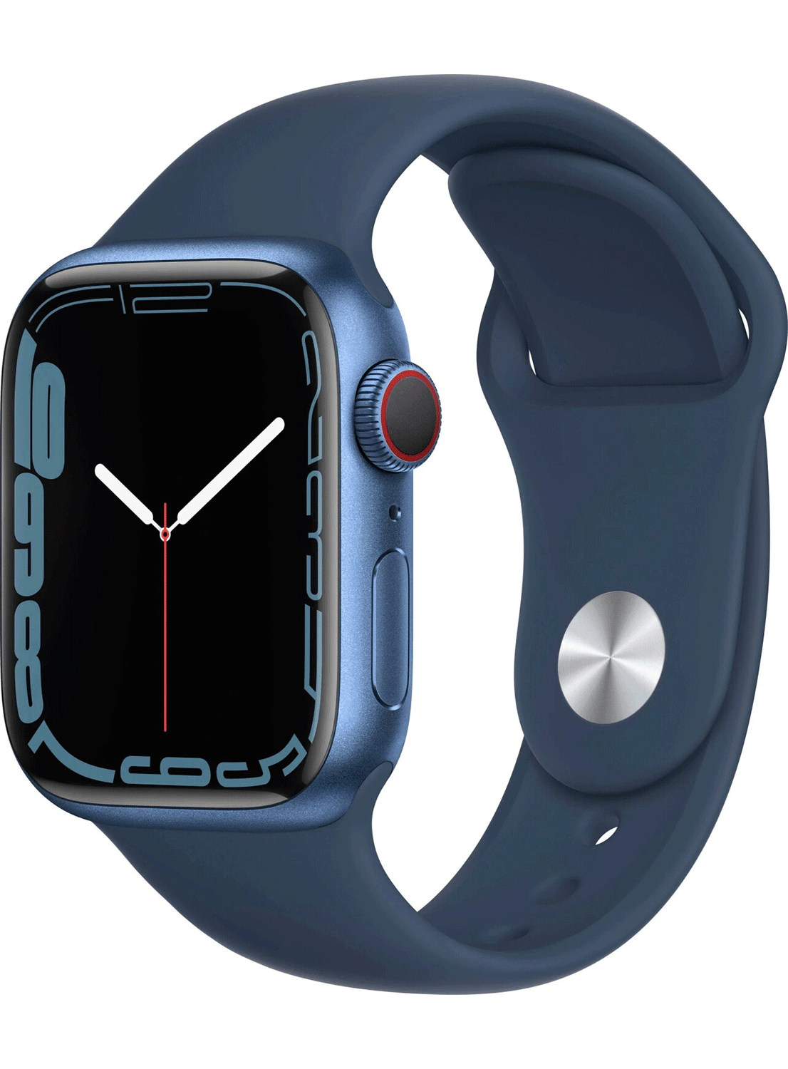 Apple Watch 7 LTE 45mm Aluminium Case with Silicon Strap