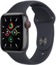 Apple Watch SE (GPS+Cellular) Aluminium Case 40mm – Space Grey · Sport Schwarz
