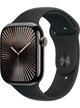 Apple Watch Series 10 4G 46mm Titan Case – Titan Slate · Sport Black