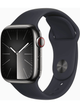 Apple Watch Series 9 4G 41mm Edelstahl Case – Midnight · Sport Midnight