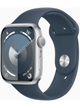 Apple Watch Series 9 4G 45mm Aluminium Case – Silver · Sport Storm Blue