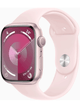 Apple Watch Series 9 4G 45mm Aluminium Case mit Silicon Armband – Pink · Silicon Pink