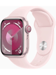 Apple Watch Series 9 GPS 41mm Aluminium Case mit Silicon Armband – Pink · Silicon Pink