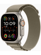 Apple Watch Ultra 2 49mm Titanium Case – Textil · Alpine Loop Oliv Medium