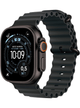 Apple Watch Ultra 3 49mm Titanium Black – Fluorelastomer · Ocean Band Black