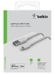 Belkin Geflochtenes BOOST CHARGE Lightning/USB-A-Kabel – White · 1 Meter