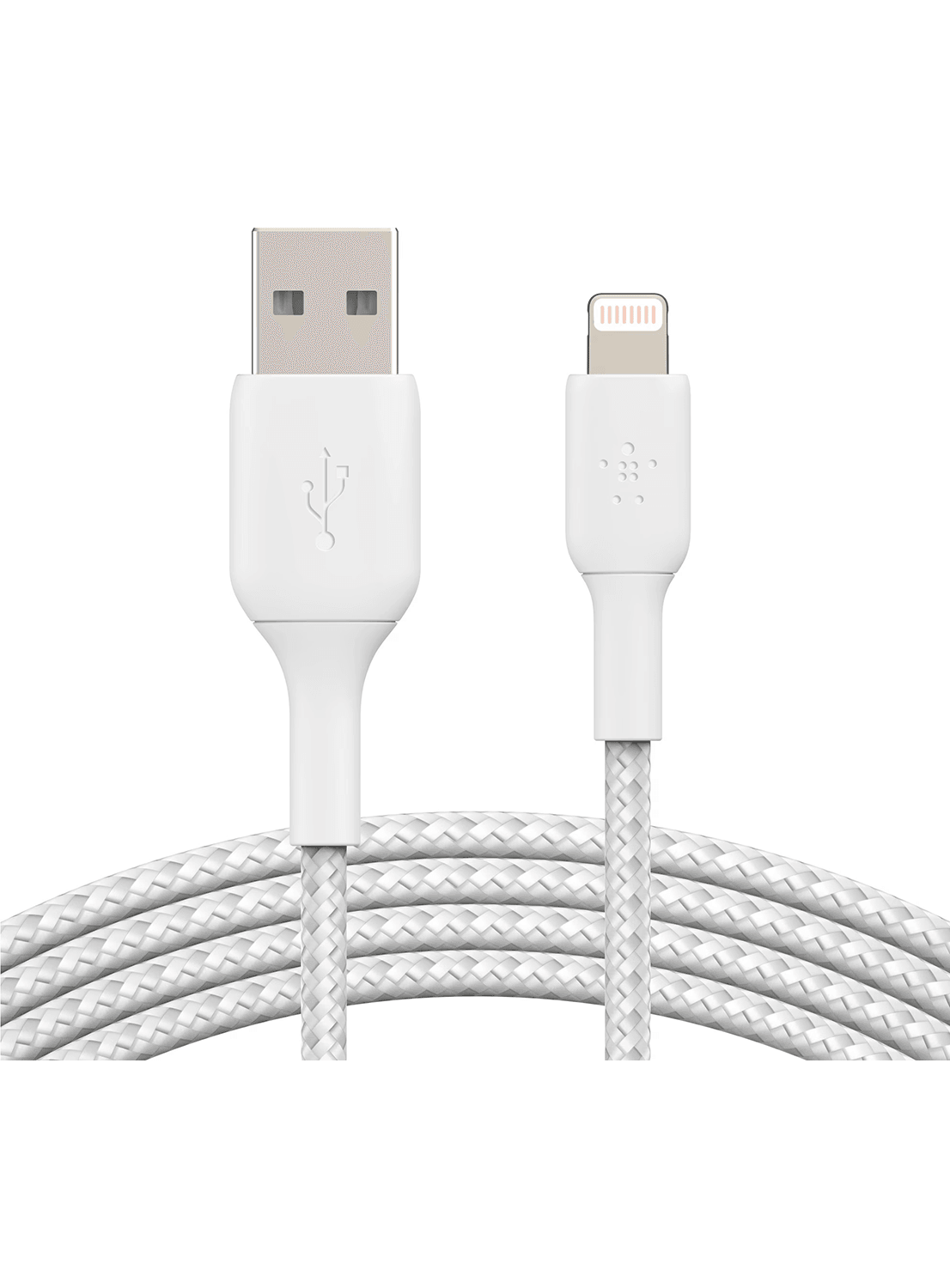 Belkin Geflochtenes BOOST CHARGE Lightning/USB-A-Kabel Weiss - CarbonPhone