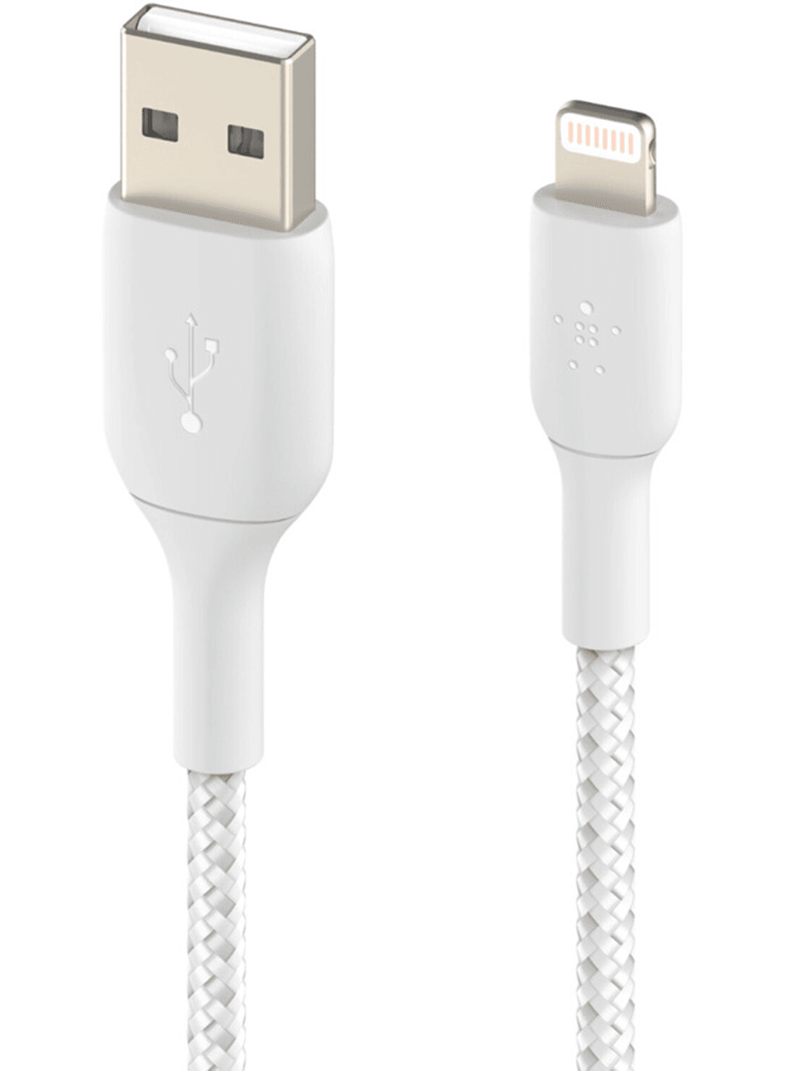 Belkin Geflochtenes BOOST CHARGE Lightning/USB-A-Kabel Weiss - CarbonPhone