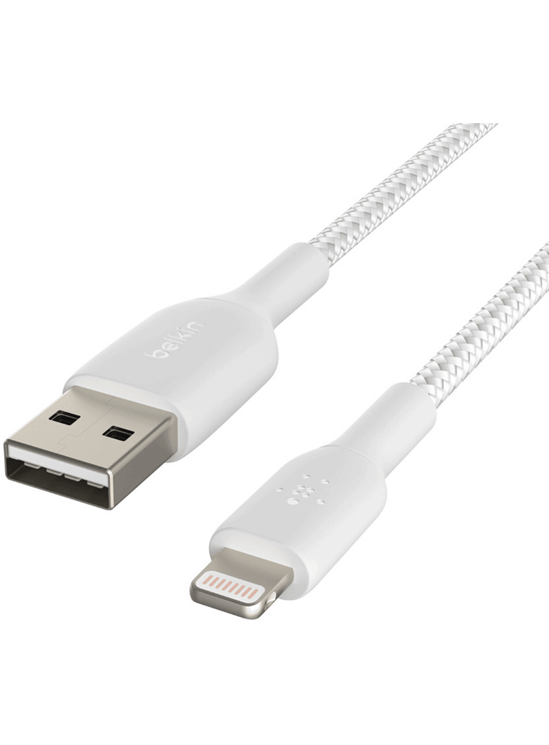 Belkin Geflochtenes BOOST CHARGE Lightning/USB-A-Kabel Weiss - CarbonPhone