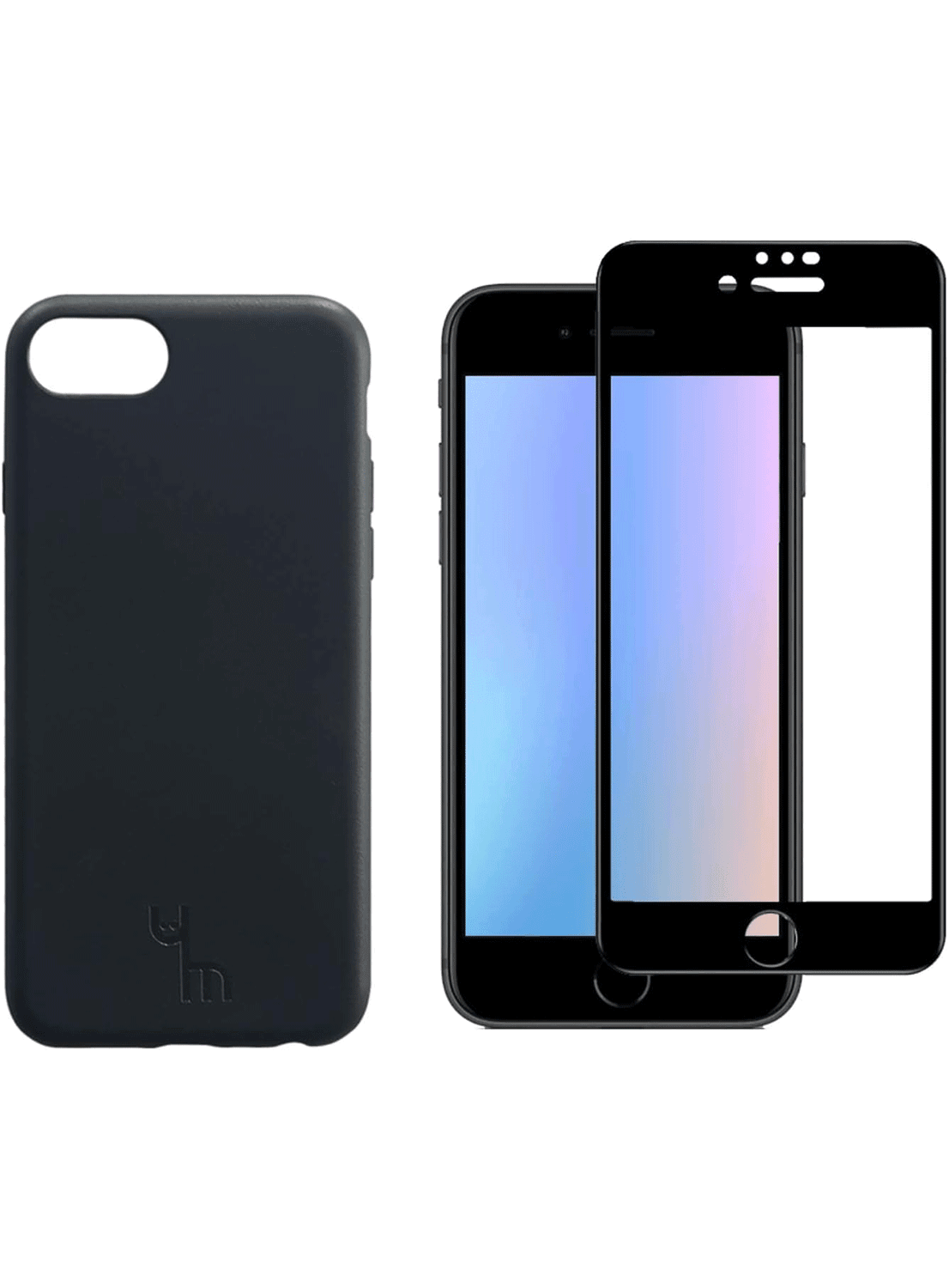 Caseym iPhone SE Biologisch Abbaubare Handyhülle und Displayschutz-Bundle - CarbonPhone