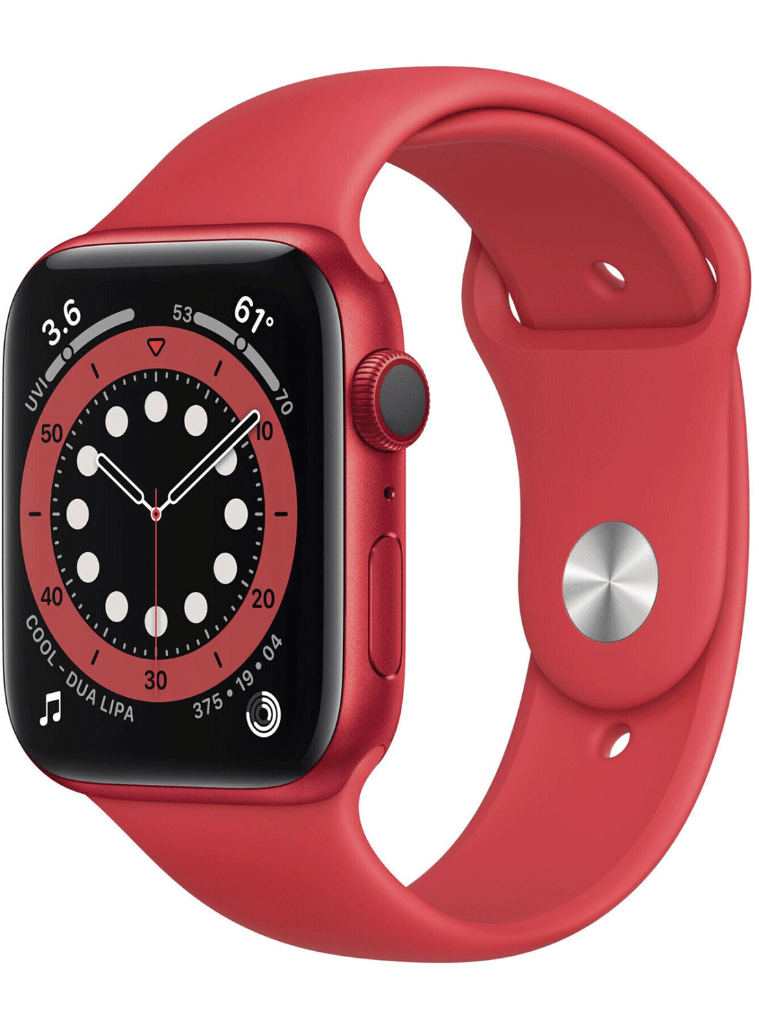 Apple Watch 6 LTE 40mm Aluminium Case mit Silicon Armband