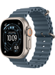 Apple Watch Ultra 3 49mm Titanium Natural – Fluorelastomer · Ocean Band Anchor Blue