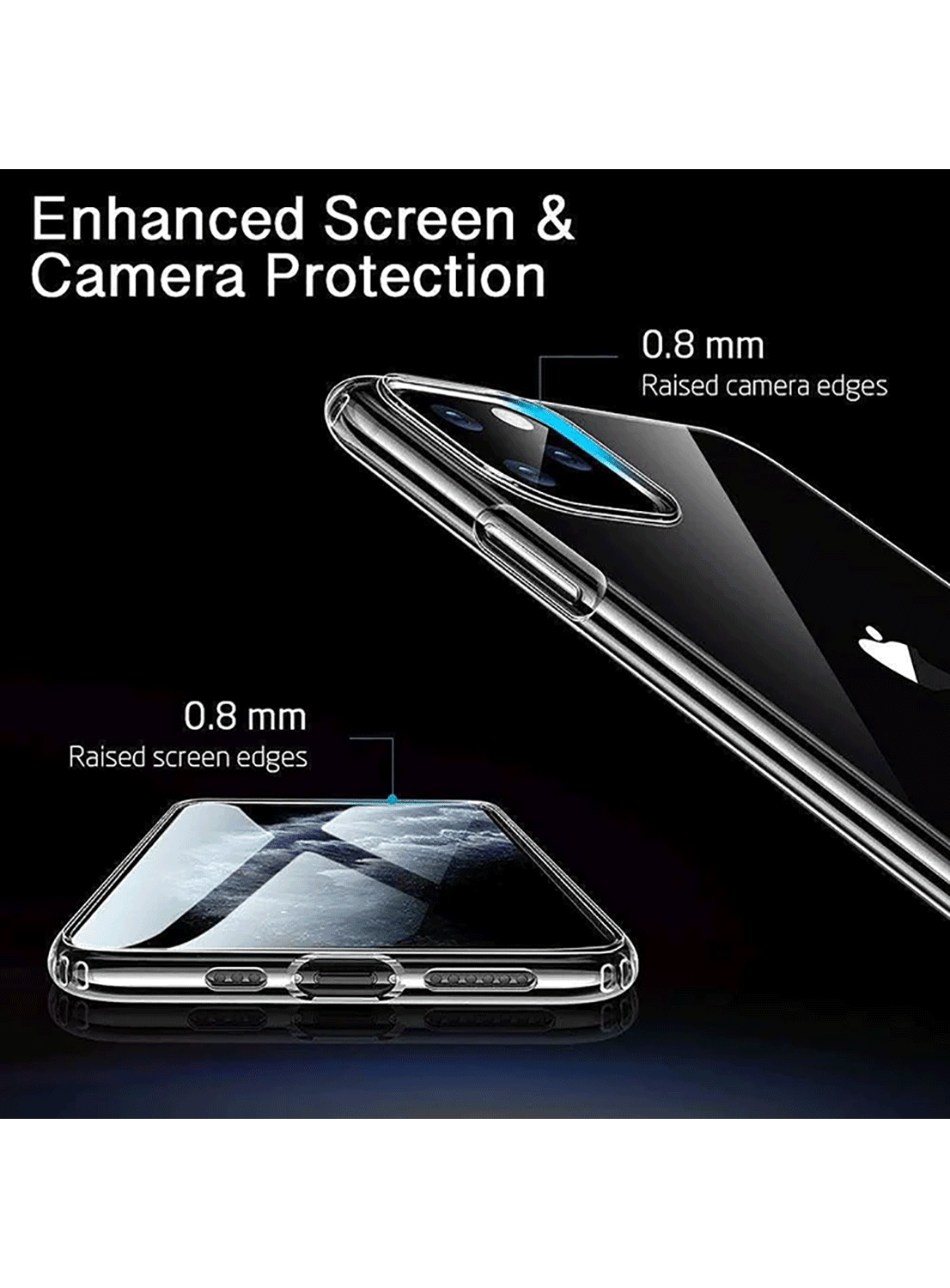 ESR Essential TPU Hülle für iPhone 11 Pro Max - transparent - CarbonPhone