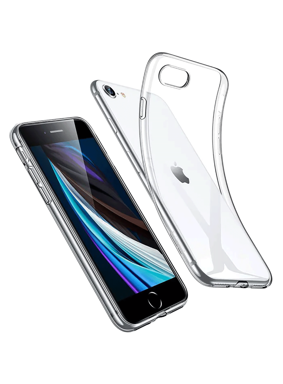 ESR Essential TPU Hülle für iPhone SE (2022),SE (2020), 8,7 - transparent - CarbonPhone