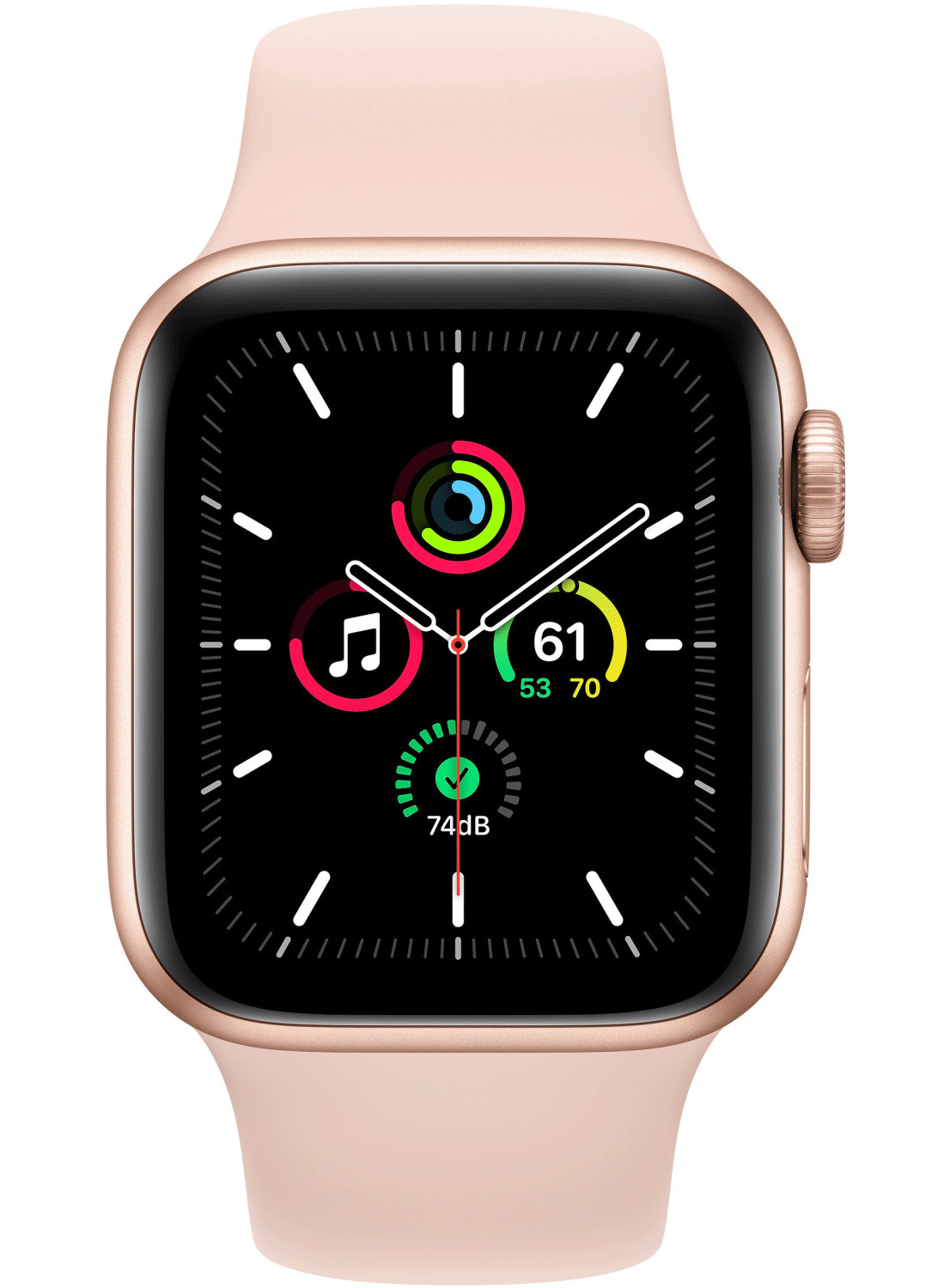 Apple Watch SE (GPS+Cellular) Aluminium Case 40mm mit Silicon Armband