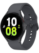 Samsung Galaxy Watch 5 LTE 44mm SM-R915F mit Silicon Armband – Graphite · Silicon Black