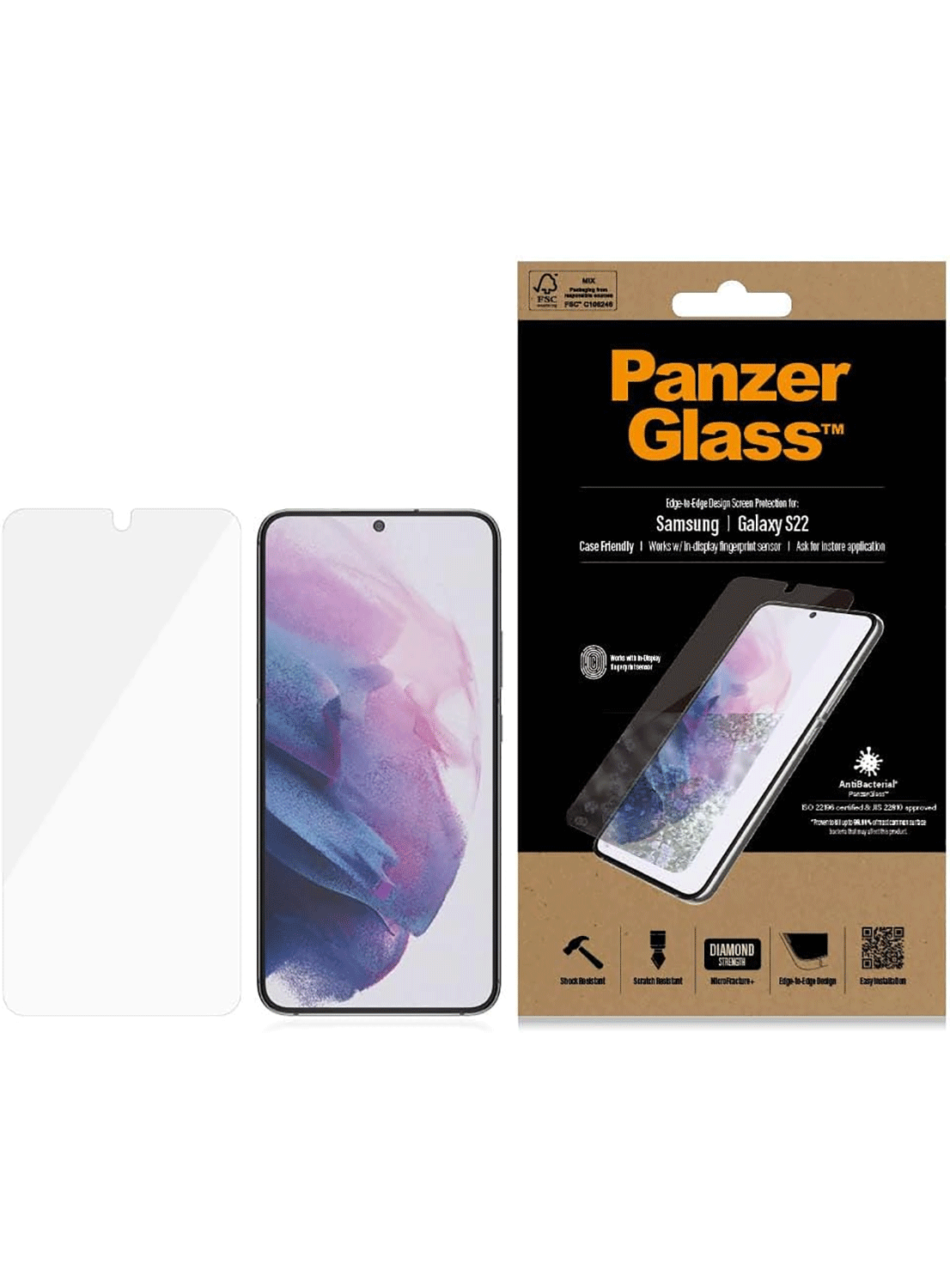 PanzerGlass Ultra UltraForce1 Screen Protection für Samsung Galaxy S22 5G