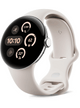 Google Pixel Watch 3 LTE 45MM – Polished Silver · Sportarmband Porcelain