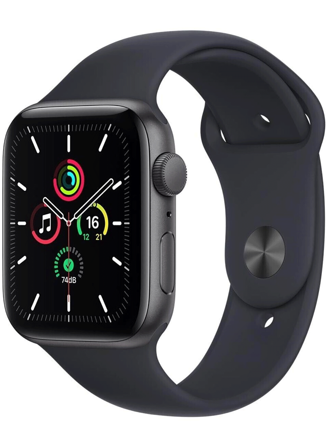 Apple Watch SE (GPS+Cellular) boîtier en aluminium 44 mm avec bracelet en silicone