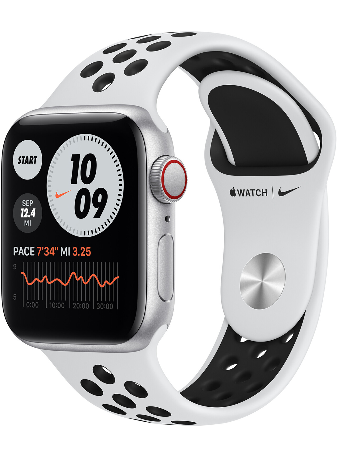Apple Watch SE NIKE LTE 40mm Aluminium Case mit Silicon Armband