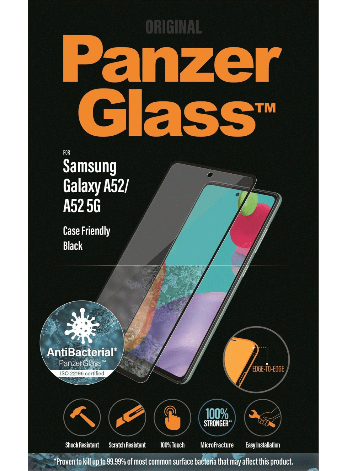 PanzerGlass Case Friendly Screen Protection für Samsung Galaxy A52 / A52 5G - CarbonPhone